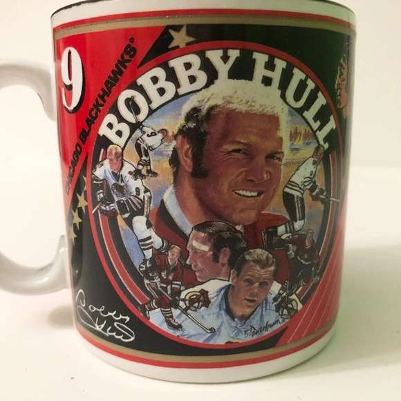 1994 Sports Impressions Chicago Blackhawks Bobby Hull No 9 Mug - Picture 14 of 14